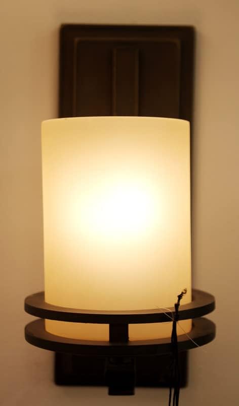 Kichler Hendrik 12" Wall Sconce in Brushed Nickel, 1-Light Modern Wall Mount Light with Satin Etched Cased Opal Glass, (12" H x 5.25" W), 5076NI, 24.75 in-Ruum Studio Home