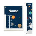 Personalized Kids Canvas Growth Chart, Kids Height Chart, Growth Chart Banner, Astronaut, Space-Ruum Studio Home