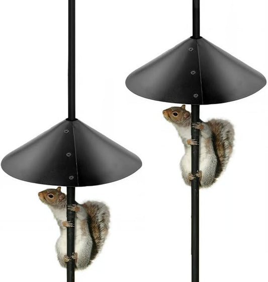 2 Pack Squirrel Baffle for Bird Feeder Pole，Keeps Squirrels Away from Bird Feeder Rods, (19 inch)-Ruum Studio Home