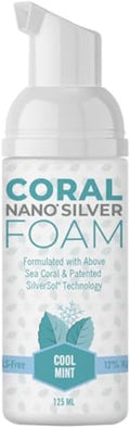 Coral Nano Silver Foaming Toothpaste, Natural Fluoride Free Toothpaste, SLS and Glycerin Free, Cool Mint, 4 Ounce-Ruum Studio Home
