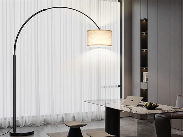 SUNMORY 82" Tall Arc Floor Lamp, Large Floor Lamp for Dinning/Bedrooms-Corner Lamp for Office-Ruum Studio Home