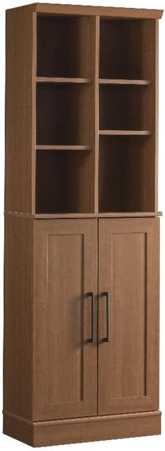 Sauder HomePlus Multi-Room Storage Cabinet with Adjustable Shelves and Door Positioning, Kitchen Laundry Bathroom Pantry Storage Cabinet, in Sienna Oak Finish-Ruum Studio Home