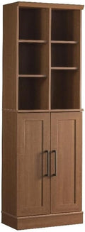 Sauder HomePlus Multi-Room Storage Cabinet with Adjustable Shelves and Door Positioning, Kitchen Laundry Bathroom Pantry Storage Cabinet, in Sienna Oak Finish-Ruum Studio Home