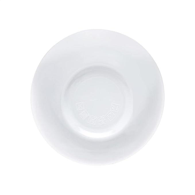 Amazon Basics Round Melamine Bowl, 8 oz, White, 6 Piece Set (Previously AmazonCommercial brand)-Ruum Studio Home