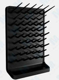 Pegboard Bench-top/Wall-Mount Laboratory Glassware Drying Rack with 50 Pegs, Black-Ruum Studio Home