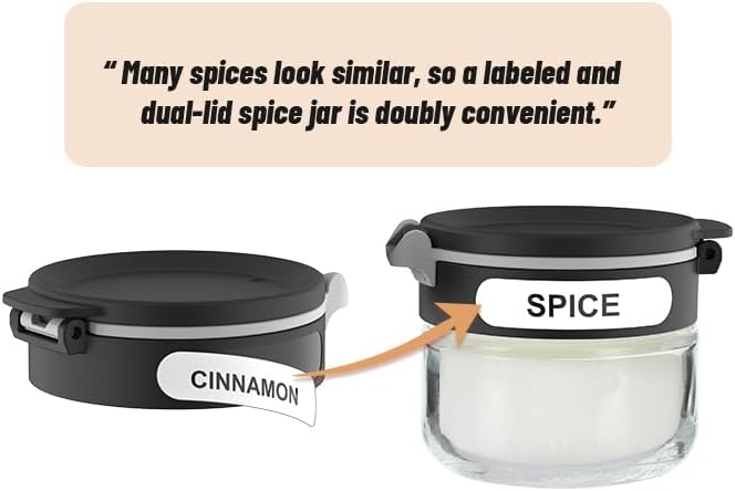 360 rotating 2 tier 12 jars spice rack (12 spice jars) Revolving Seasoning Organizer. Spinning Spice Rack for Counter top and Cabinet-Ruum Studio Home