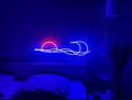 LED Decorative Lights USB Mountains Sunrise Sunset Led Neon Signs Home Decoration Wall Art Holiday Gift Brightness Adjustable 16.5''x9.5''-Ruum Studio Home