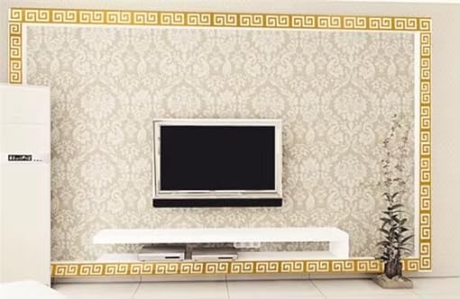 15 Pcs DIY Geometric Shape Acrylic Decorative Mirror Stickers Removable Adhesive Wall Mirror Décor for Living Room Home Background (Gold,3.15 * 7.87inches)-Ruum Studio Home