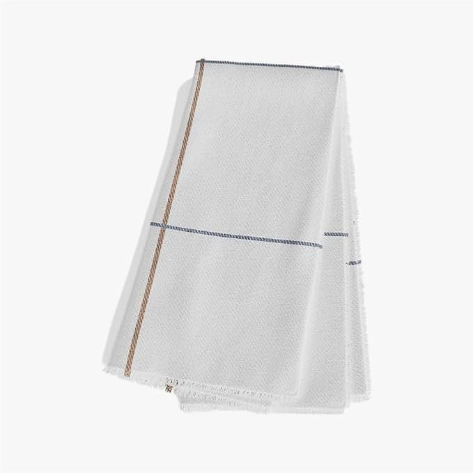 Outer Bug Shield Outdoor Throw Blanket w/Insect Shield Repellent Gear Technology- Lightweight Insect-Repellent Outdoor Blanket, Camping, Picnic & Beach Blanket, Swan White Windowpane Plaid, 50"W x 60"-Ruum Studio Home