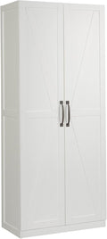 Sauder Miscellaneous Storage Cabinet, White Finish-Ruum Studio Home