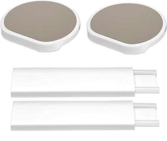 Expansion Pack - Greige - 2 Straight Tracks and 2 Trays. Does not Work Without the Lazy Susan Revolution Full Set (Sold Separately).-Ruum Studio Home