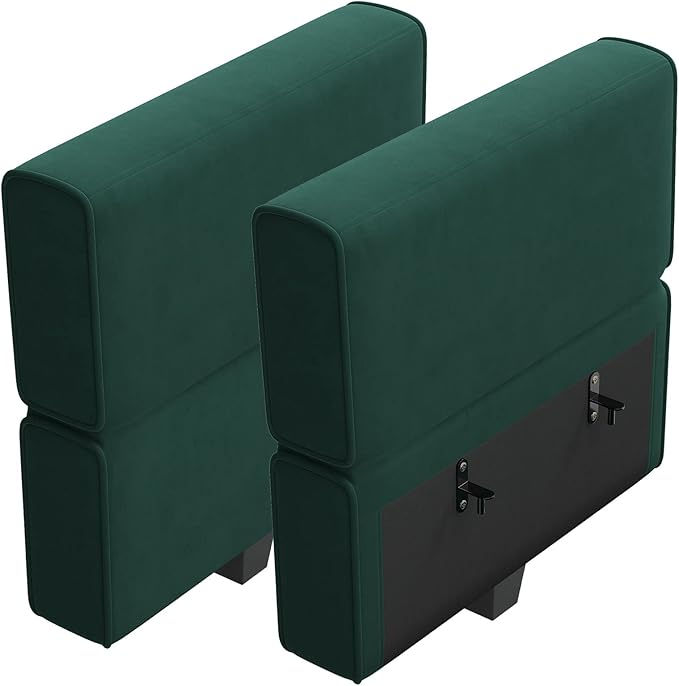 Belffin Modular Sofa Armrest Backrest Module for Modular Sectional Sofa Couch Side Armrest, Backrest Velvet Green-Ruum Studio Home