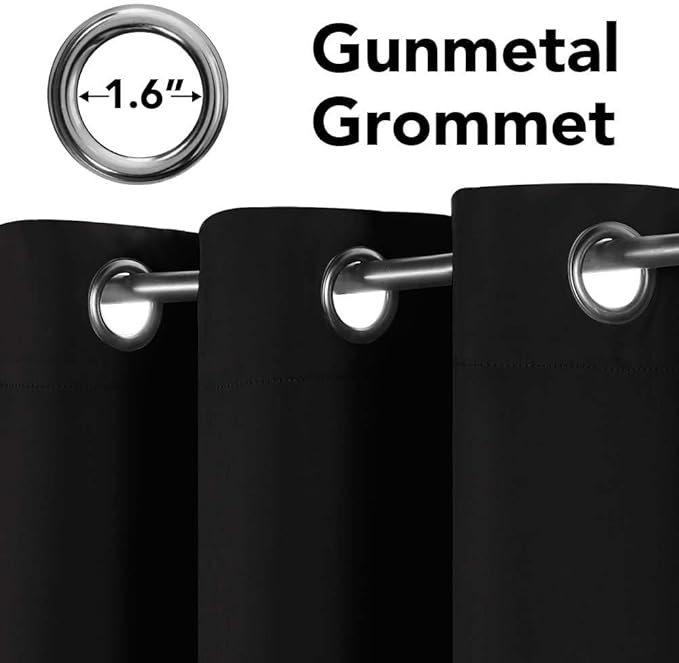 H.VERSAILTEX 100% Blackout Curtains - 84 Inch Long Thermal Insulated Curtains & Drapes With Grommet for Bedroom, Living Room, Bathroom-Ruum Studio Home
