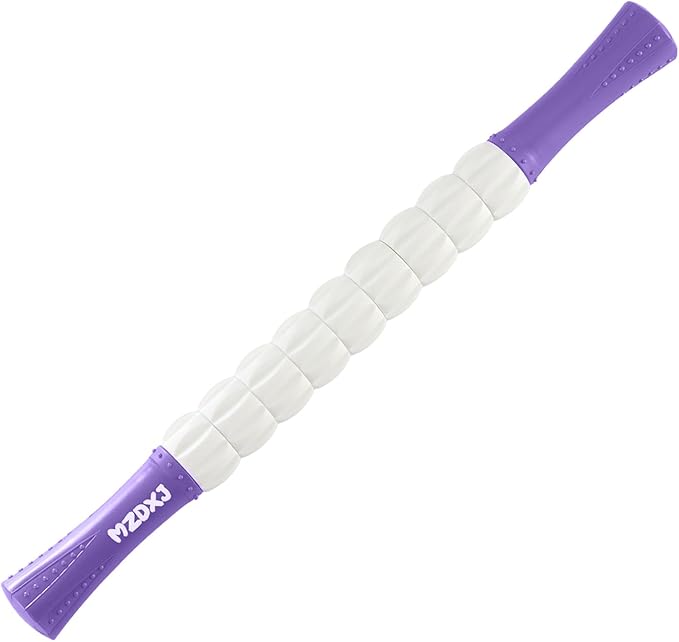 Muscle Roller Stick, Massage Stick for Full Body Relaxation, Relieves Muscle Soreness, Tension, Stiffness, for Shoulders, Neck, Back, Legs, Arms, Deep Tissue Massager(Purple)-Ruum Studio Home