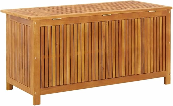 vidaXL Outdoor Storage Box - Wooden Deck Cabinet for Patio/Garden with Water-Resistant Lining, Farmhouse Style-Ruum Studio Home