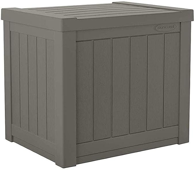 Suncast SS500ST 22 Gallon Small Resin Outdoor Patio Storage Deck Box (6 Pack)-Ruum Studio Home