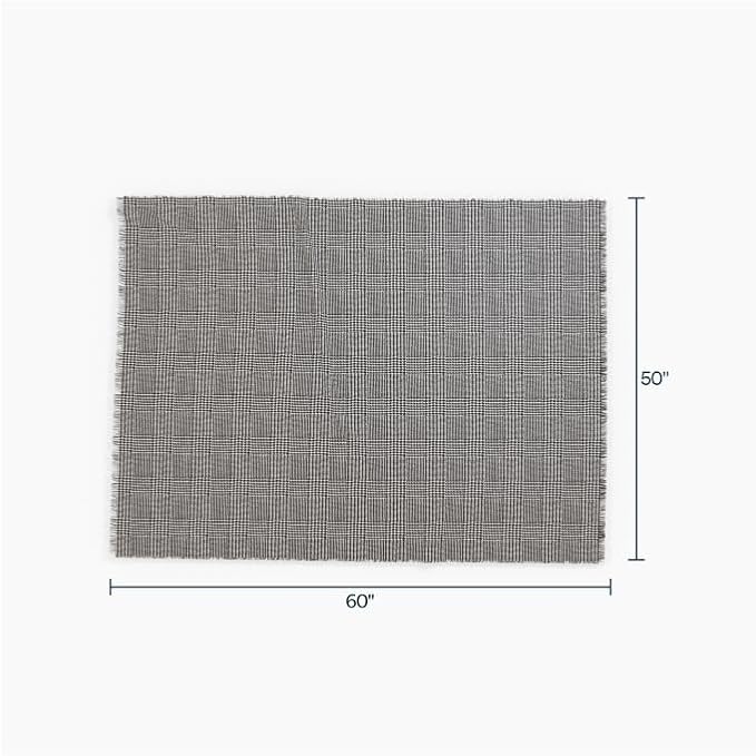 Outer Bug Shield Outdoor Throw Blanket w/Insect Shield Repellent Gear Technology- Lightweight Insect-Repellent Outdoor Blanket, Camping, Picnic & Beach Blanket, Houndstooth, 50”W x 60”-Ruum Studio Home