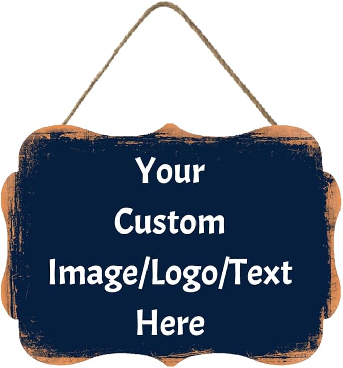 Personalized Custom Wooden Signs with Any Text Name for Home Door Man Cave Bar Family Farmhouse Decorative Home Kitchen Rustic Wall Decor-Ruum Studio Home