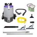 ProTeam Super Coach Pro 6 Commercial Backpack Vacuum with ProBlade Hard Surface and Carpet Tool Kit, 6 Quart, Corded, 107535-Ruum Studio Home