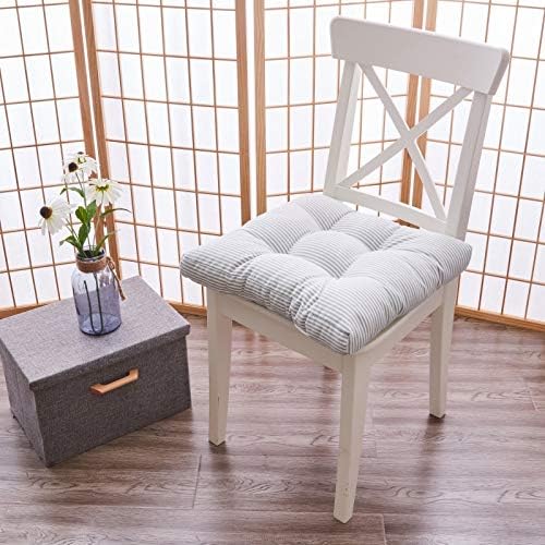 Tiita Chair Cushions 22"x22" Square Windows Pad for Adults Seating Pillows Set of 2, Blue-Ruum Studio Home