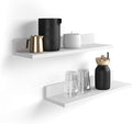 Mobili Fiver, Set of 2 Rachele Shelves, 31.49 in, Matt White, Made in Italy-Ruum Studio Home