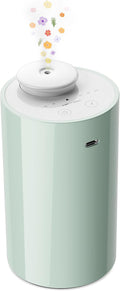 Waterless Diffuser for Essential Oil, Battery Operated Nebulizer, 0.7 Fl.Oz./ 20mL Capacity, Mini Scent Air Machine, 3 Countdown Timers & 3 Mist Levels for Home, Room, Car, Office - AN6 Green Lily-Ruum Studio Home