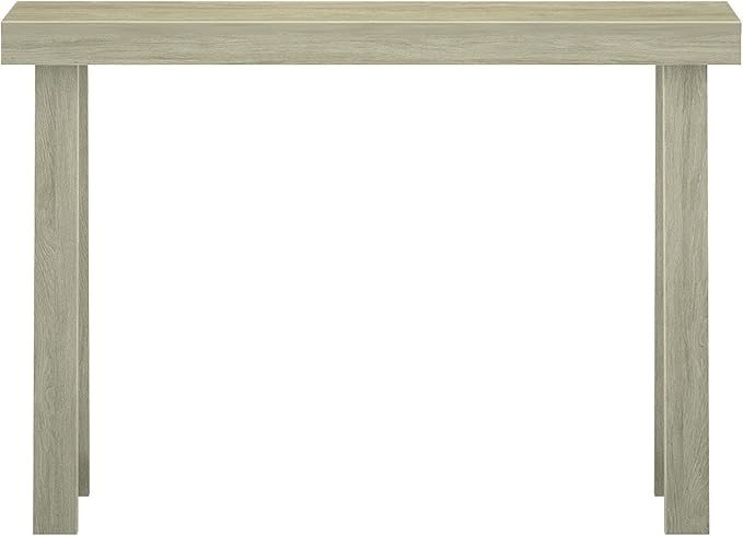 Plank+Beam Solid Wood Console Table, 46.25 Inch, Sofa Table, Narrow Entryway Table for Hallway, Behind The Couch, Living Room, Foyer, Easy Assembly, Seashell-Ruum Studio Home
