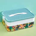 Toys Organizer Storage Case for Lego Box Kids Toy Stackable Building Blocks with Lids Bins Adjustable Lego Storage Containers Plastic Toy Box 1 Layer-Ruum Studio Home