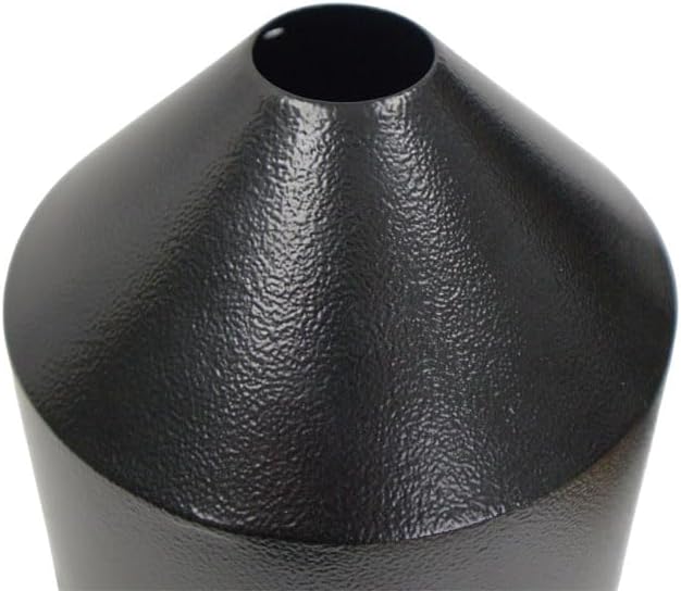 Set of 2 Audubon Torpedo Squirrel Baffles - Black Steel, 6" Diameter Each, Protect Bird Feeders on Poles-Ruum Studio Home