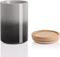 Sweejar Ceramic Food Storage Jar, Stackable Kitchen Canisters, Containers with Airtight Seal Wooden Lid for Serving Ground Coffee, Tea, Sugar, Salt and More - 28 Fl Oz (Gradient Gray)-Ruum Studio Home