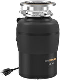 Garbage Disposal 1/2 HP Easy install Quiet with Stopper Power Cord, Kitchen sink Food Waste Disposer Continuous Feed, Stainless Steel Grind Half Horsepower AC Motor Unit (MAX-3)-Ruum Studio Home