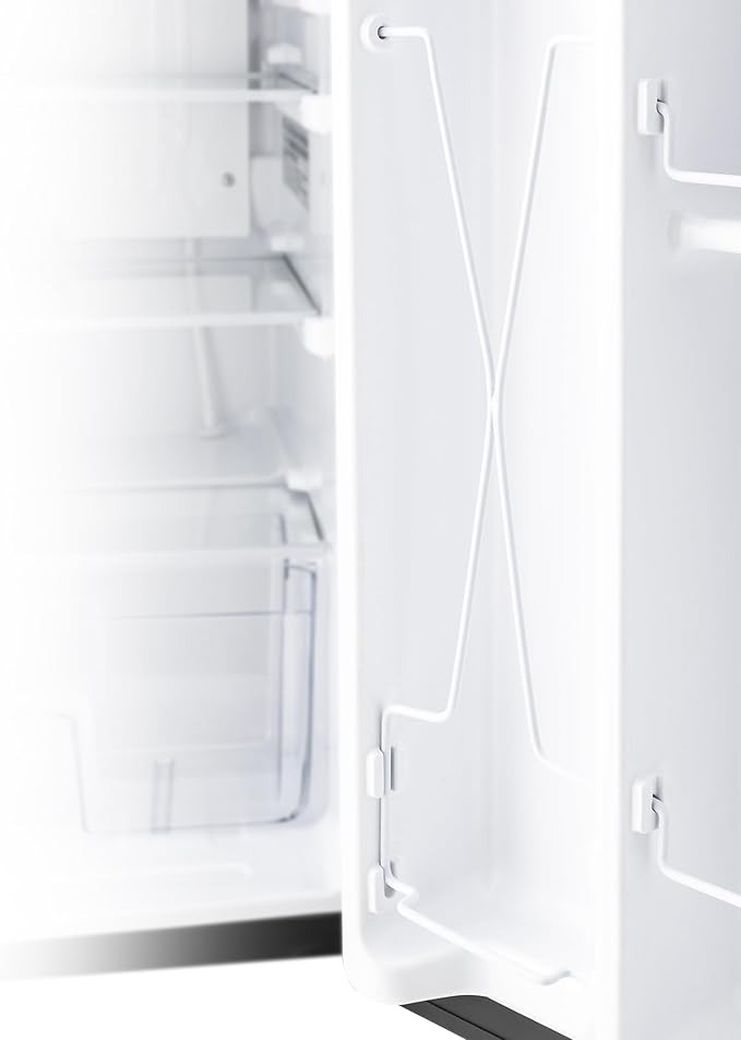 RecPro 3.3 Cu Ft 12V RV Refrigerator | Black Fridge with Adjustable Shelves, 18-Can Door Storage, Reversible Door | 7 Temp Settings, Frost-Free | Ideal for RVs & Small Spaces-Ruum Studio Home