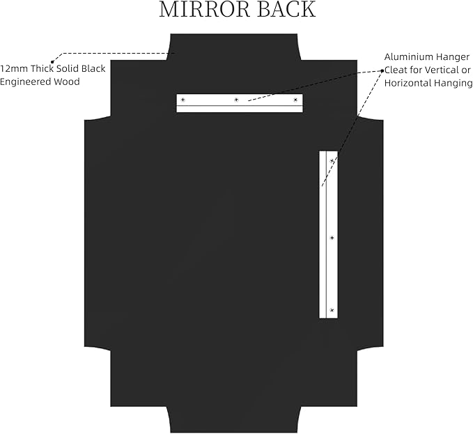 Kelly Miller Large Gold Decorative Mirror for Wall, 30"x40" Gold Bathroom Mirror Vanity Wall Mirror Rectangle Mirror Beveled for Master Bath Half Bath Living Room Bedroom Farmhouse Fireplace Hallway-Ruum Studio Home