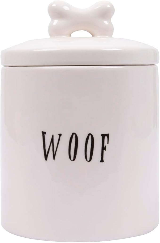 Creative Co-Op Woof Jar with Bone Handle on Lid-Ruum Studio Home