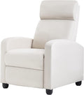 BestMassage | Recliner Chair | with 2 Point Massage Function | Textile Beige | with Lumbar Support, Adjustable Push Back, Footrest & Padded Seat | Easy Assembly | for Living Room, Home Theatre-Ruum Studio Home