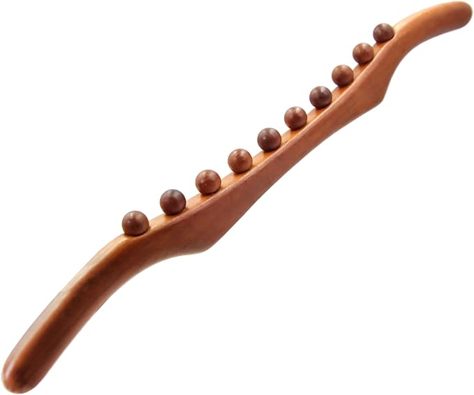 Wood Therapy Massage Tools, 21 inch Lymphatic Drainage Massager, Handheld Massage Stick & Wood Therapy Tools for Neck and Back Pain Stomach Body Shaping Anticellulite Leg-Ruum Studio Home