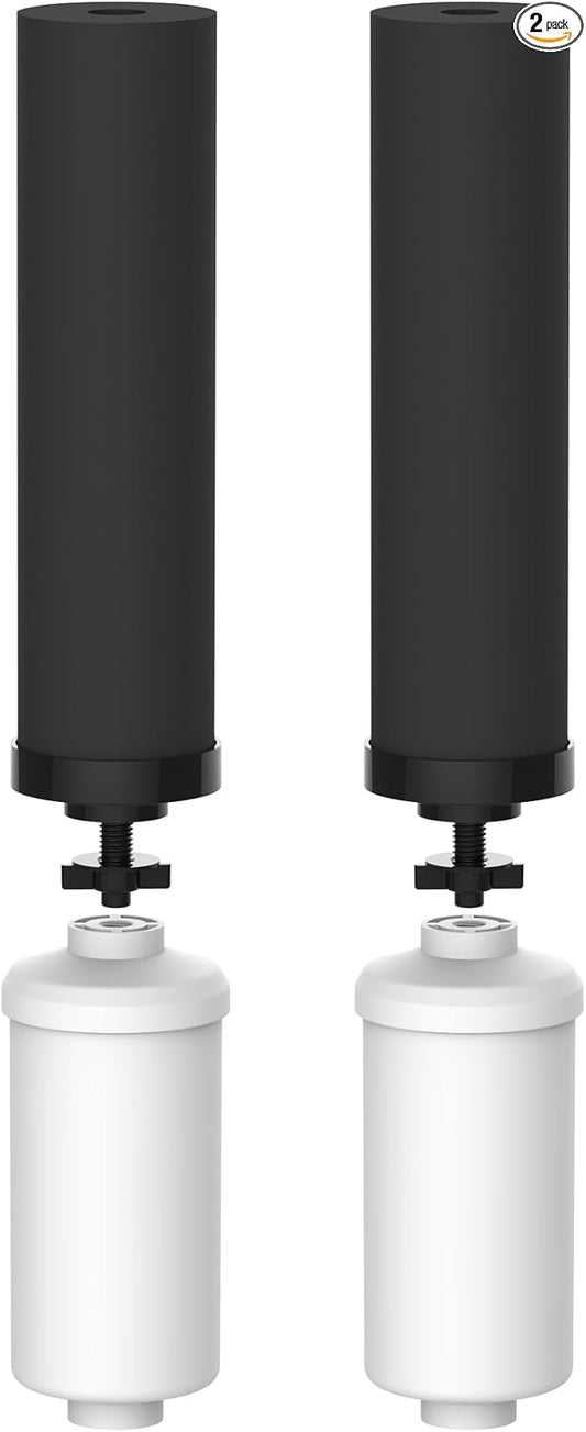 Waterdrop NSF/ANSI 42&372 Standard Gravity Water Filter, Replacement for Berkey® BB9-2® Black Filters & PF-2® Fluoride Filters, Berkey® Gravity Water Filter System and Waterdrop King Tank Series-Ruum Studio Home