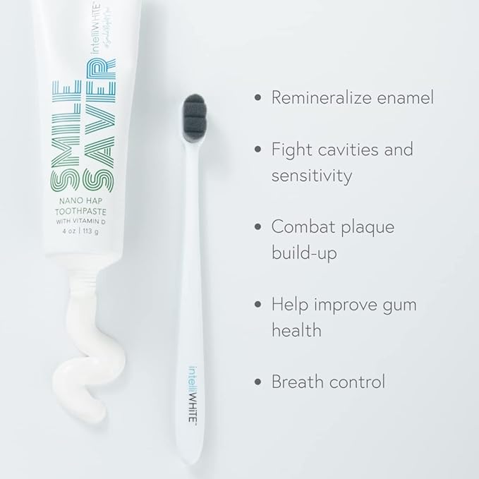 Smile Saver Nano-Hydroxyapatite (Nano-HAP) & Vitamin D Fluoride-Free Toothpaste with Xylitol; Helps Deposit Minerals to Tooth Surface-Ruum Studio Home