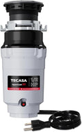 1/2 HP Garbage Disposals, TECASA Continuous Feed, Stainless Steel Food Waste Grinding System for Kitchen Sink Food Waste, Power Cord Included, UL Certified - HyperCrush 50-Ruum Studio Home