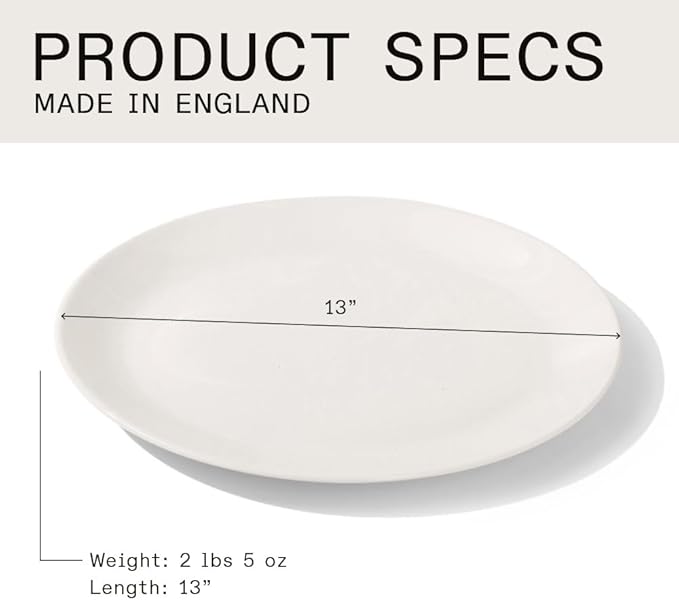 Made In Cookware - Serving Platter - White - Porcelain England-Ruum Studio Home