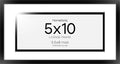 Homeforia 5x10 Business License Frame Black, High End Metal 5 x 10 Document Certificate Frame with Mat 4x9, 5 by 10 Professional License Frames for Wall or Tabletop, Tempered Glass, Wall Kit, Set of 1-Ruum Studio Home