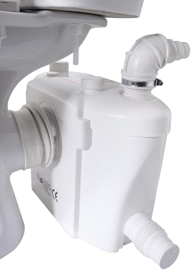 800W/1+HP American Round Macerating Toilet Kit with Macerator Pump for Basement Toilet System, 3-Piece Kit by Lift Assure-Ruum Studio Home