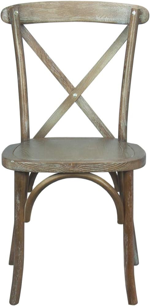 EMMA + OLIVER Medium with White Grain X-Back Chair-Ruum Studio Home