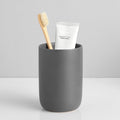 Toothbrush Holders for Bathrooms - 1 Cups Ceramic Toothbrush Toothpaste Holders, Grey Bathroom Tumbler Cups Reusable Toothbrush Mouthwash Cup, Bathroom Counter Organizer.-Ruum Studio Home
