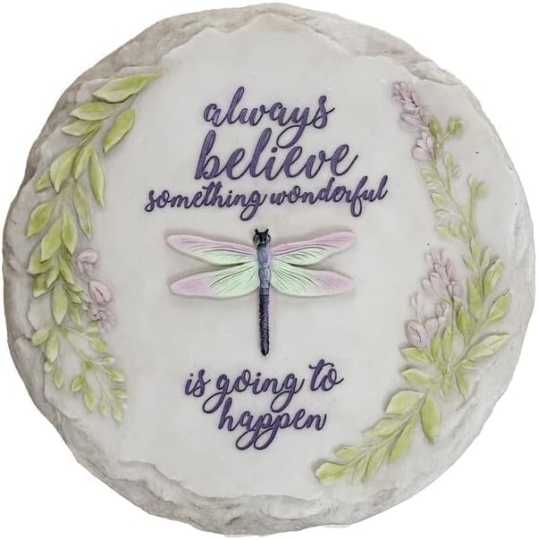 Spoontiques - Garden Décor - Always Believe Stepping Stone - Decorative Stone for Garden-Ruum Studio Home