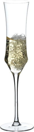 Hand Blown Crystal Champagne Flutes, Sparkling Champagne Glasses Set of 1, 7 oz-Ruum Studio Home