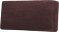 H.VERSAILTEX Velvet Stretch Individual Couch Cushion Cover Plush Cushion Slipcover for Loveseat Sofa Cushion Furniture Protector Seat Cushion Sofa Cover (1 Piece Sofa Cushion Cover, Brown)-Ruum Studio Home