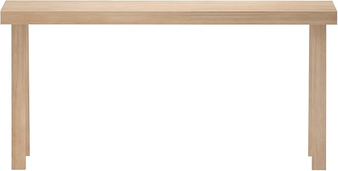 Plank+Beam Solid Wood Console Table, 66 Inch, Sofa Table, Narrow Entryway Table for Hallway, Behind The Couch, Living Room, Foyer, Easy Assembly, Blonde-Ruum Studio Home