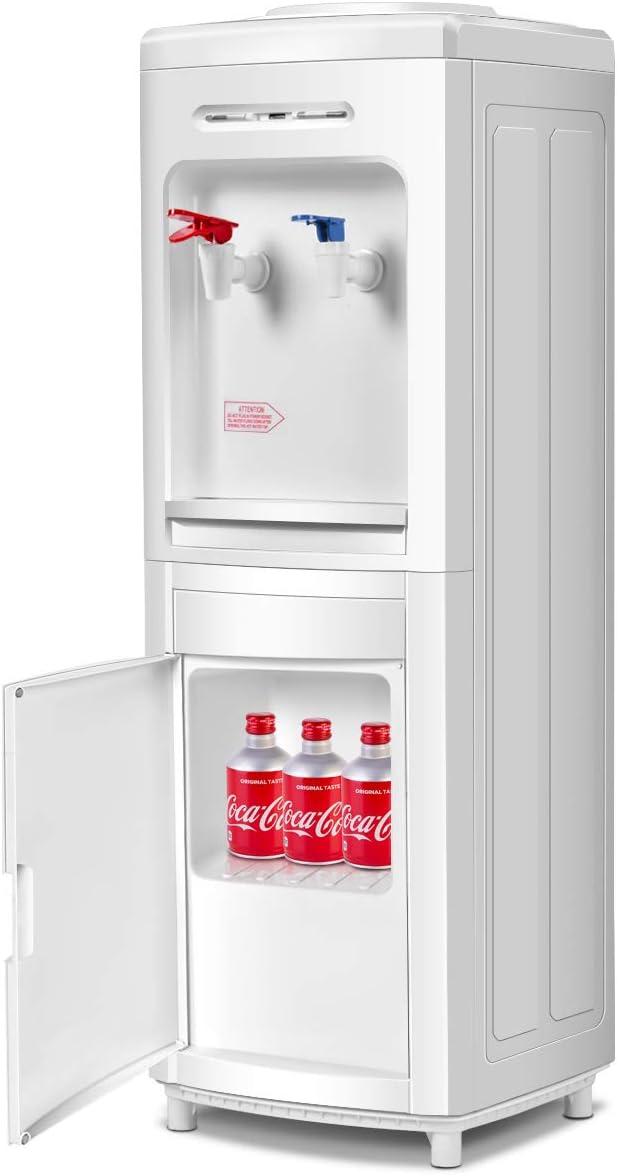SAFEPLUS Top Loading Water Cooler Dispenser, Hot & Cold Freestanding Water Cooler Holds 5 Gallon Bottles Perfect for Home Office School UL & Energy-Saving Approved-Ruum Studio Home