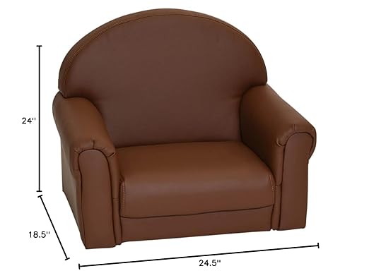 Children's Factory As We Grow Toddler Chair, Flexible Seating for Daycare or Preschool, Kids Reading Couch, Playroom Furniture, Walnut-Ruum Studio Home